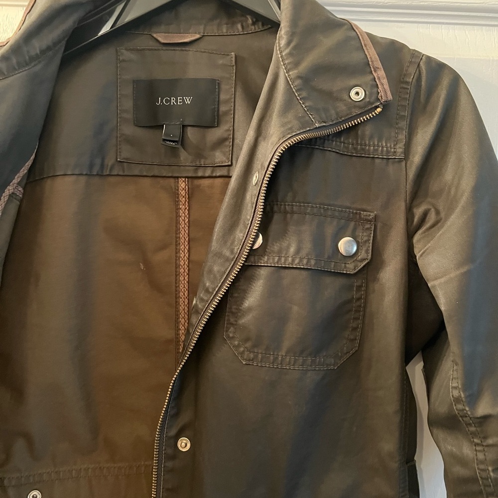 J crew downtown field jacket, hunter green